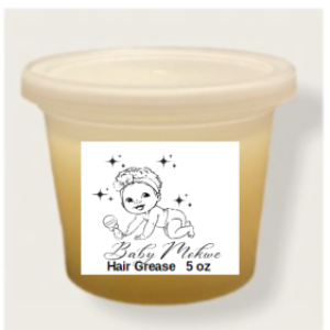 Baby Mokwe Fengureek & Mint Hair Growth Bundle 5 oz hair grease, 3 fl oz oil, 1.8 fl dropper oil