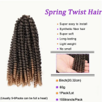 Soft Locs Afro Twist Hair Extensions - 24 Inch, Pre-Fluffed & Stretched for Easy Installation (Black & Golden)