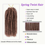 Soft Locs Afro Twist Hair Extensions - 24 Inch, Pre-Fluffed & Stretched for Easy Installation (Golden)