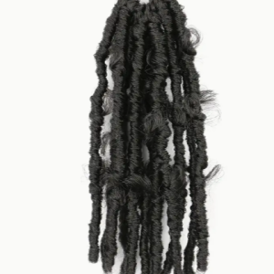 14 Inch Butterfly Locs Crochet Hair Soft Butterfly Locs (1B)