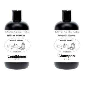 Anointing Metuaka Fenugreek and Rosemary Shampoo and conditoner bundle